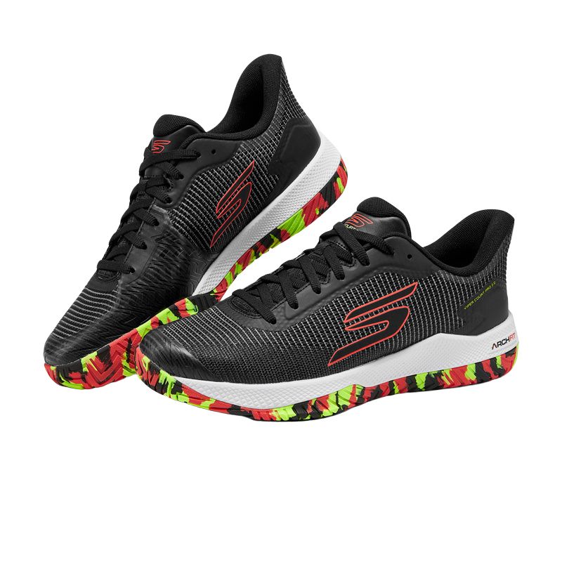 Skechers GO PICKLEBALL MENS Low Top Running Shoes Men's Black Multicolor купить в интернет-магазине Yoocart с быстрой доставкой по России.