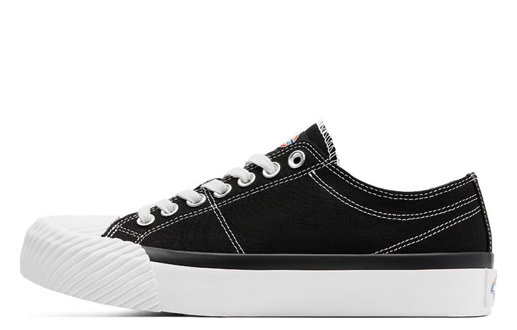 Dickies Canvas Shoes Unisex Low-Top Black/White
