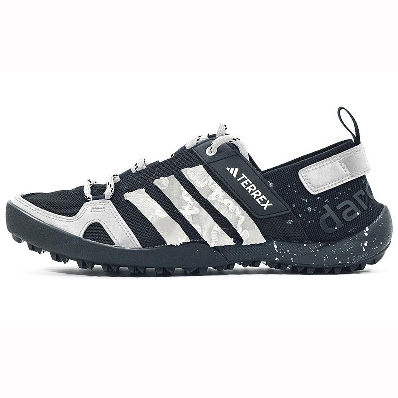 Adidas Terrex Daroga Cushioning Anti-Slip And Wear-Resistant Low-Top Outdoor Shoes Unisex Black White