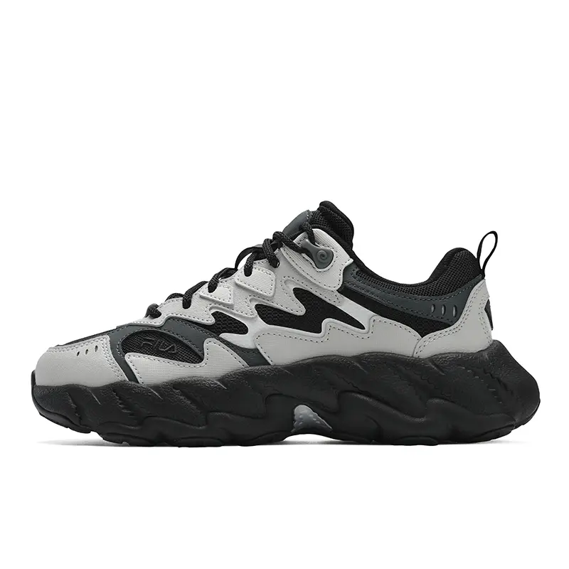FILA Fern 2 Abrasion Resistant, Breathable, Lightweight Low top Casual Shoes Women's Black Gray
