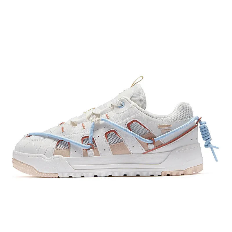 FILA FUSION REEF Shoes Abrasion Resistant Low Top Skateboard Shoes Women's White Pink