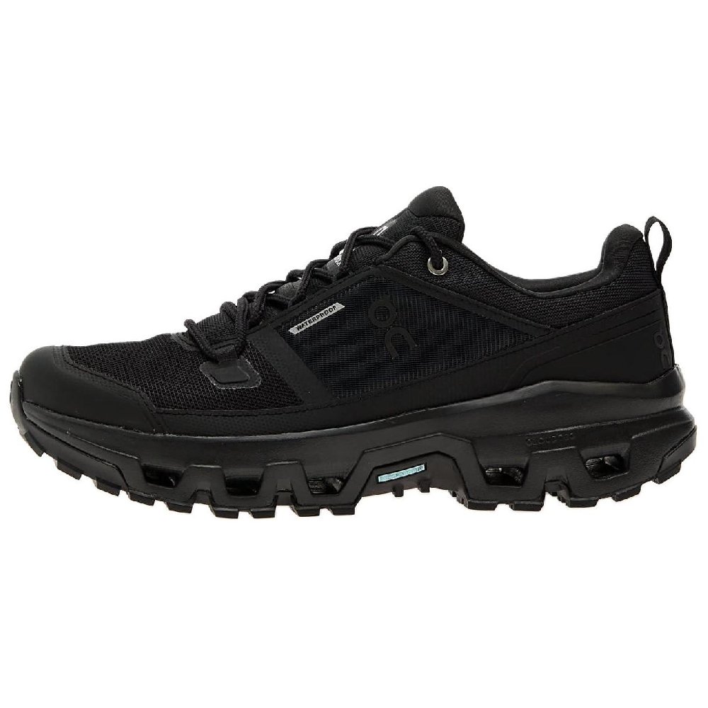 On Running Cloudrock Low Waterproof All Black