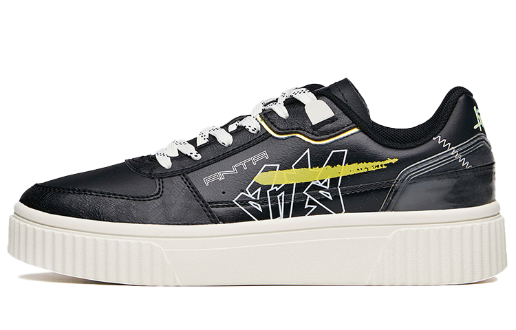 Anta Cushioning Anti-Slip And Wear-Resistant Low-Top Skateboard Shoes Women's Black