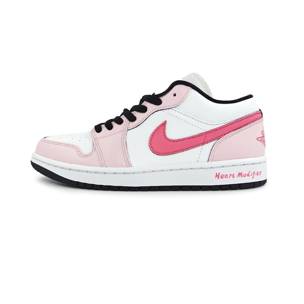 Jordan Air Jordan 1 Anti-Slip And Wear-Resistant Lightweight Low-Top Vintage Basketball Shoes Women's Pink