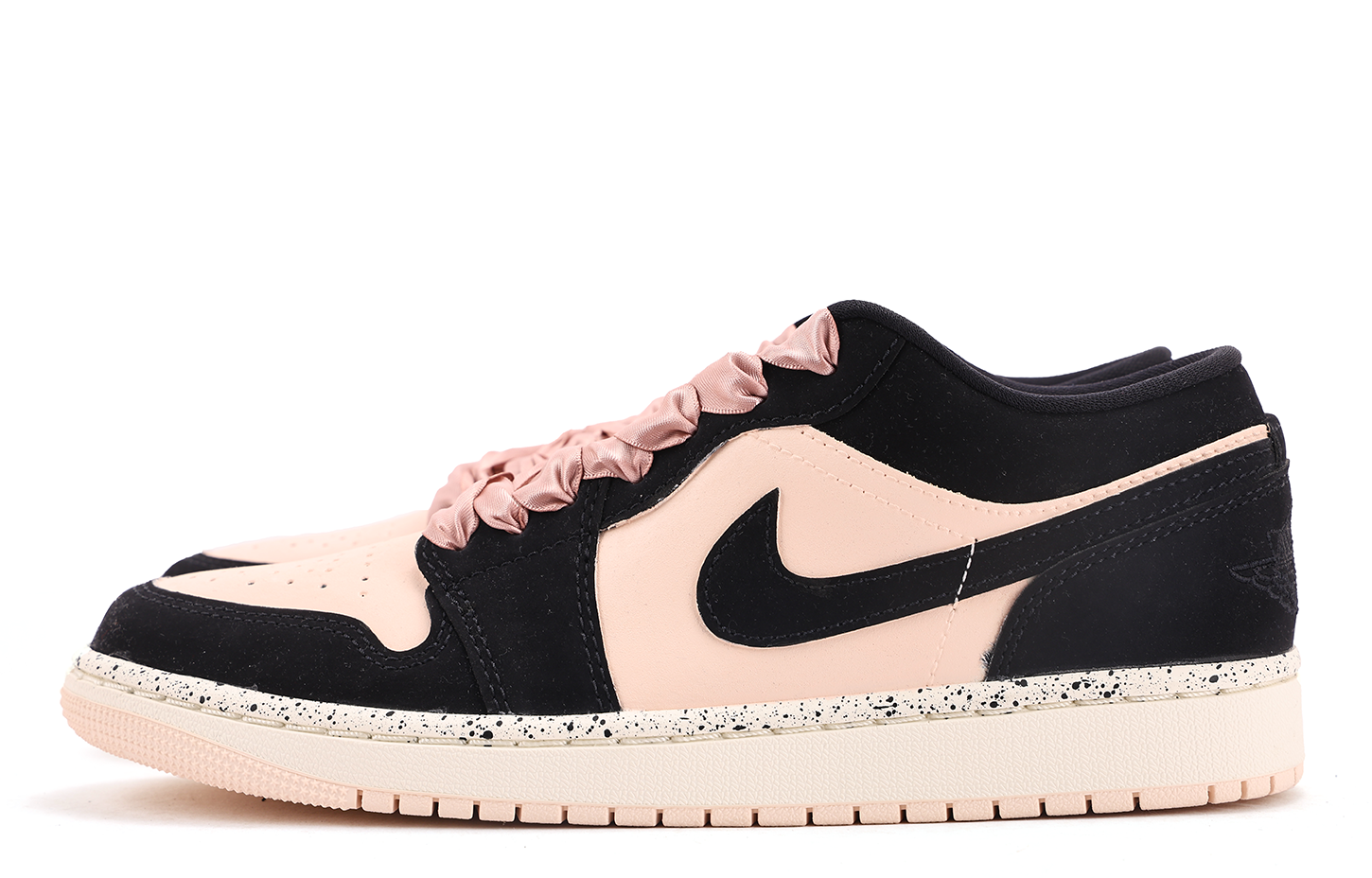 Jordan Air Jordan 1 Cushioning, Wear Resistant Low top Vintage Basketball Shoes Women's Black Pink купить в интернет-магазине Yoocart с быстрой доставкой по России.