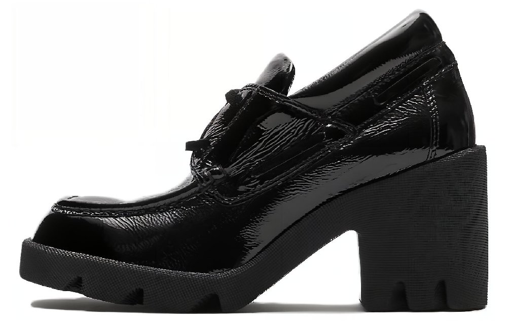Burberry Chunky Heel High Heels 6.5cm Women's Black