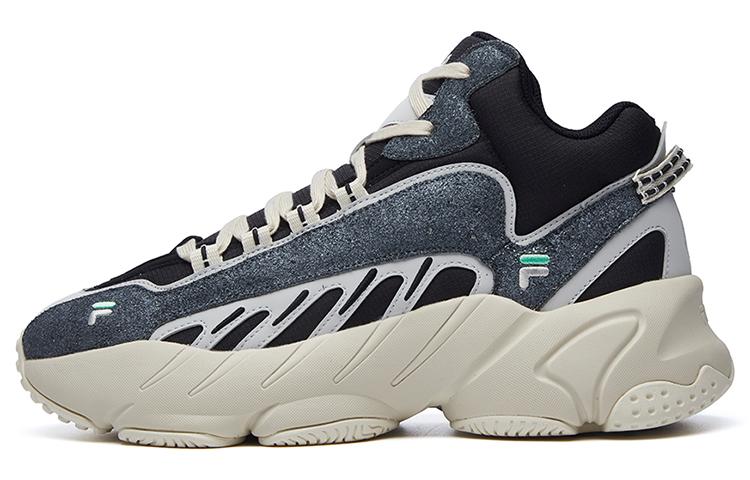 FILA FUSION ADE Mid Cushioned Anti-Slip And Wear-Resistant Balance Warm Low-Top Running Shoes Men's Antarctic Gray