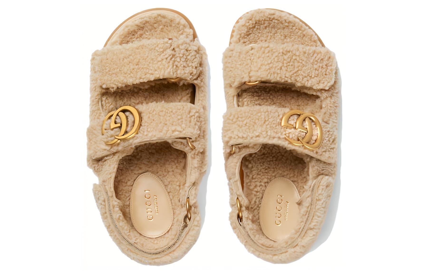 GUCCI Beach Sandals Women's Beige купить в интернет-магазине Yoocart с быстрой доставкой по России.