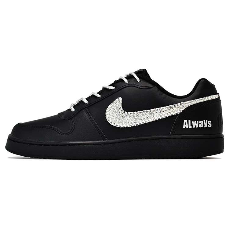 Nike EBERNON Skateboard Shoes Men Low-Top Black/White