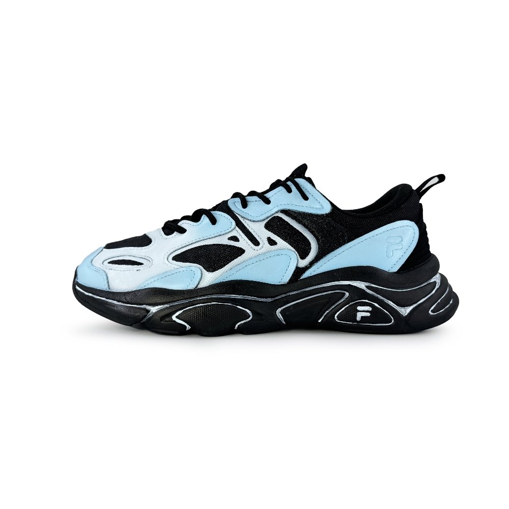 FILA Mars 2 Blue Gray Gradient Height Increasing Low Top Casual Shoes Unisex Blue Gray