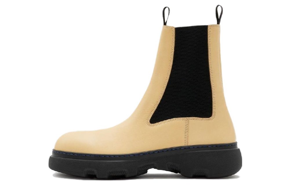 Burberry Creeper Leather Ankle Boots