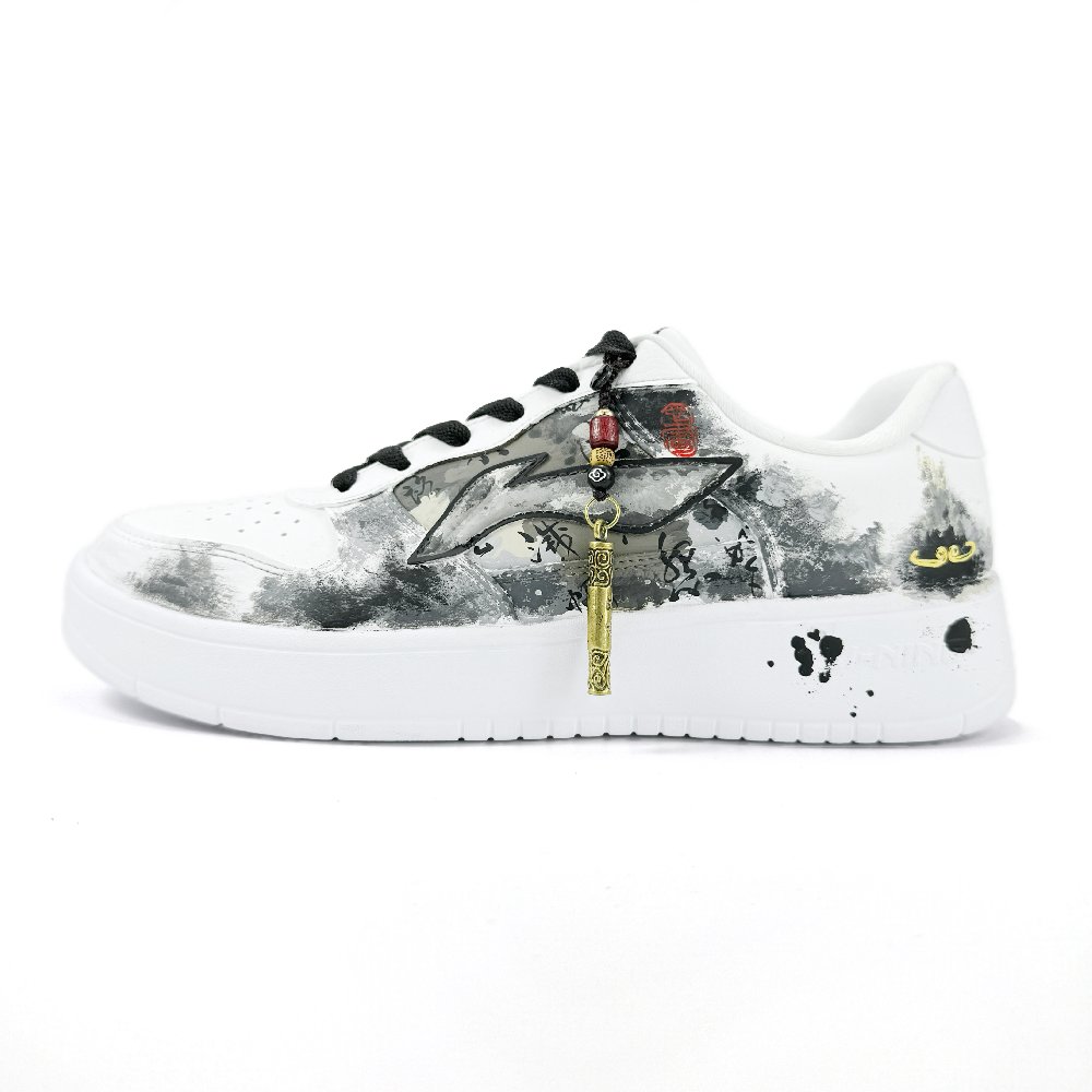 LINING Pontoon Boats Skateboard Shoes Unisex Low top Black/White/Xuan Paper Beige Yellow/Red
