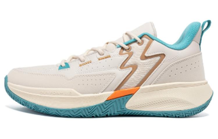 361° Cushioning Wear-Resistant Low-Top Basketball Shoes Men's Gray Orange