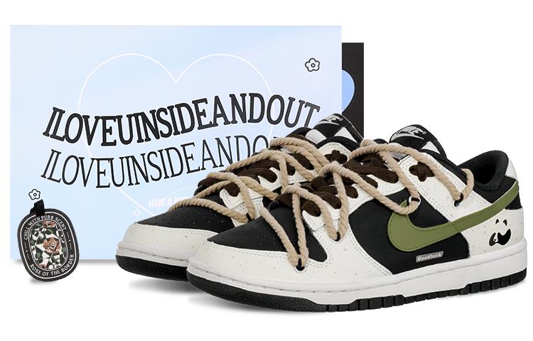 Nike Dunk Low Top Skateboard Shoes Women's Black White