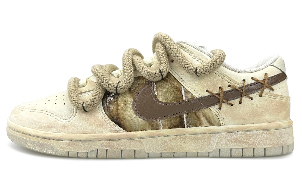 Nike Dunk Low 'Neutral Grey' Low-Top Skateboard Shoes GS Beige Umber