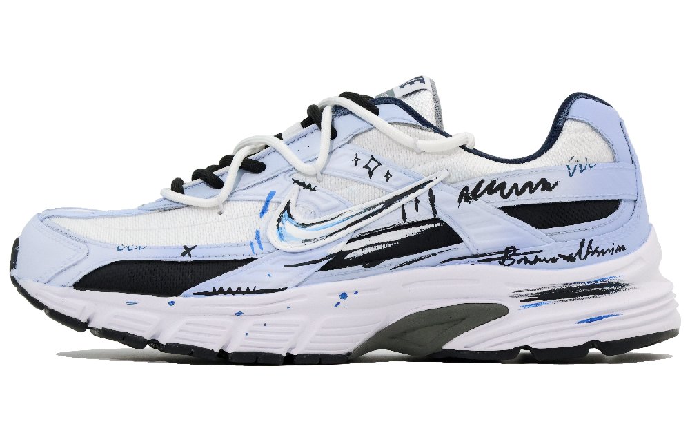 Nike Initiator Shock Absorbers Low Top Running Shoes Men's Blue White Black