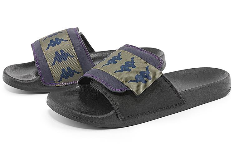 Kappa Back to Back Slip Resistant Slide Slippers Unisex Black купить в интернет-магазине Yoocart с быстрой доставкой по России.