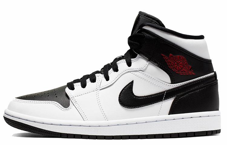 Air Jordan 1 Mid 'White Black' Women's