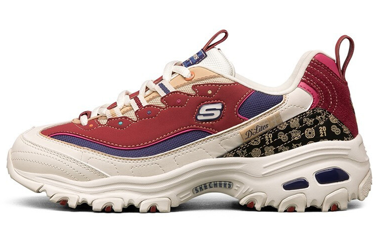 Skechers D'lites 2021 New Year White/Red Women's