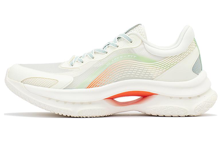 361° Cushioning Anti-Slip And Wear-Resistant Low-Top Running Shoes Men's White Orange Green