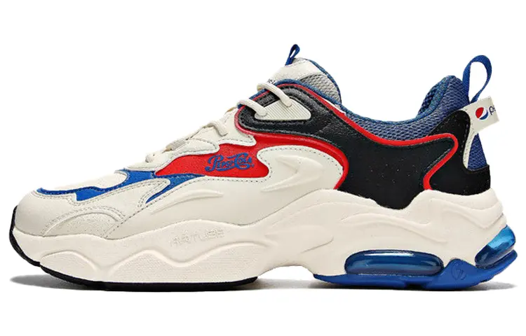 Pepsi x 361° Shock Absorbers Slip Resistant Low top Casual Shoes Men's White Black