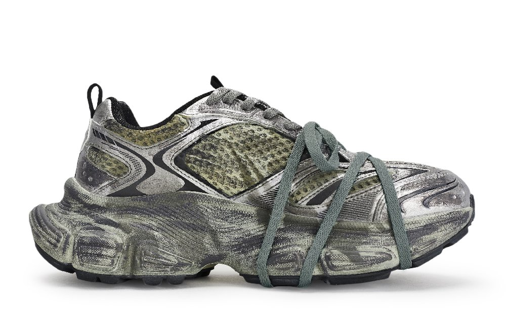 MLB Winner Chunky Sneakers Unisex Low Top Gray/Black/Green/Silver