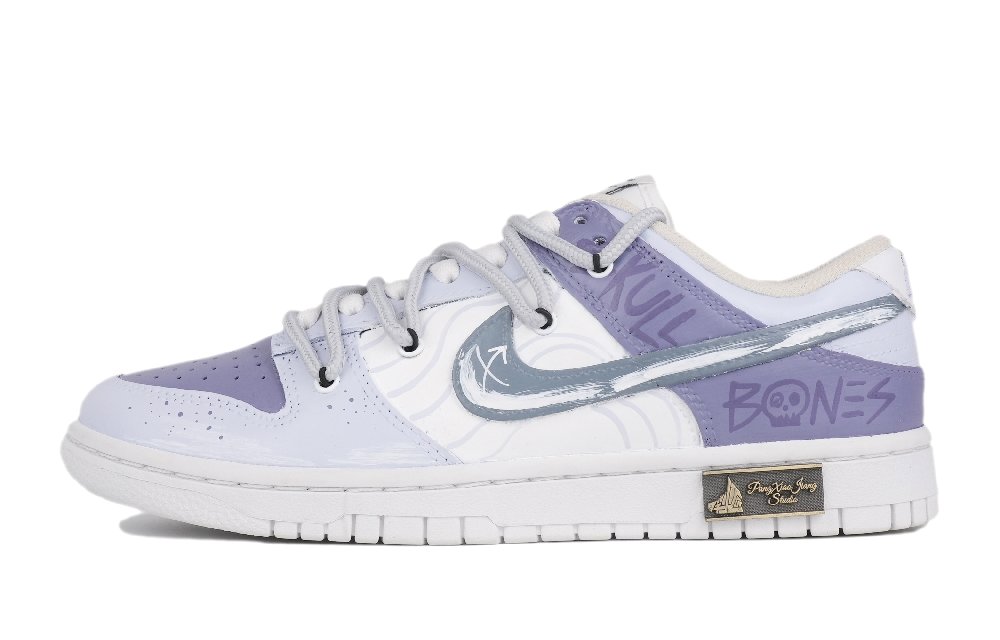 Nike Dunk Skateboard Shoes Men Low-Top Blue White