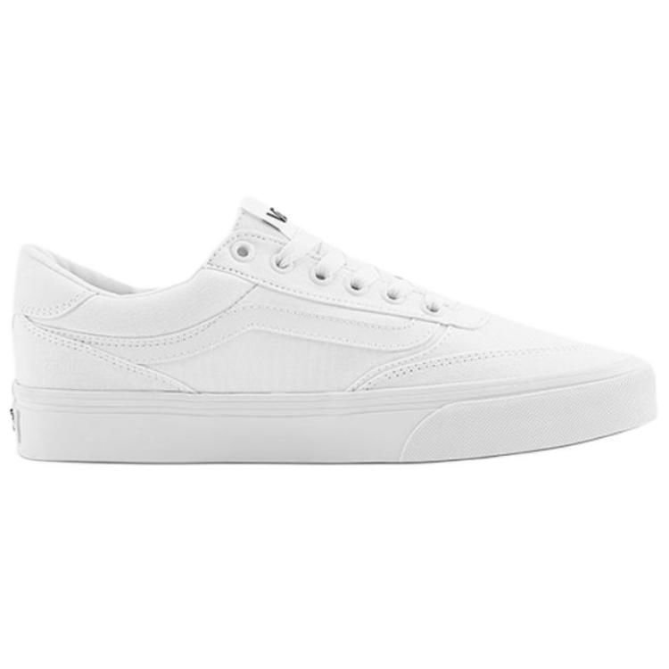 Vans Brooklyn LS Slip Resistant Abrasion Resistant Low top Skateboard Shoes Men's White
