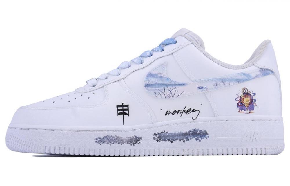 Nike Air Force 1 LE Shen Monkey SDS Low-Top Skateboard Shoes GS White