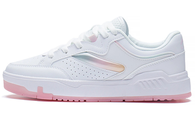 LiNing Ace Cushioning Wear-Resistant Low-Top Skateboard Shoes Women's White