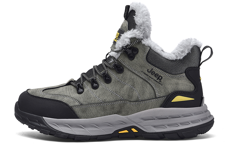 Jeep Hiking / Trekking Shoes Men Mid-Top Gray