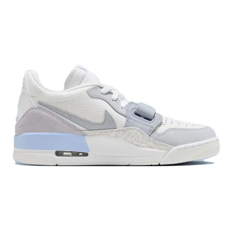 Jordan Legacy 312 Anti-Slip And Wear-Resistant Breathable Low-Top Vintage Basketball Shoes Men's White Gray