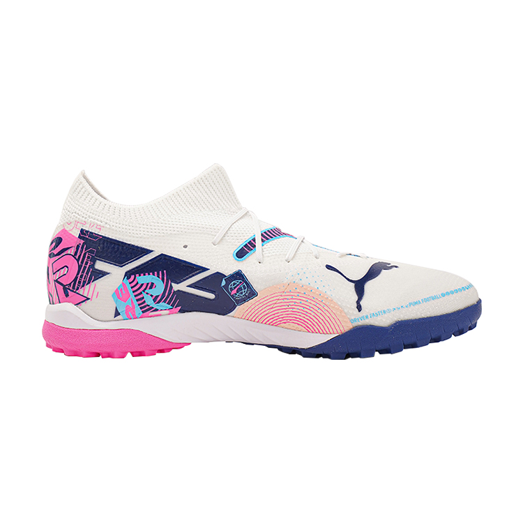 PUMA Future 7 Match Volume Up Tf 'White Luminous Blue Pink'