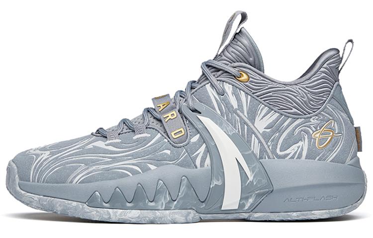 Anta GH2 Cushioned Slip-Resistant Support Low-Top Basketball Shoes Men's Gray