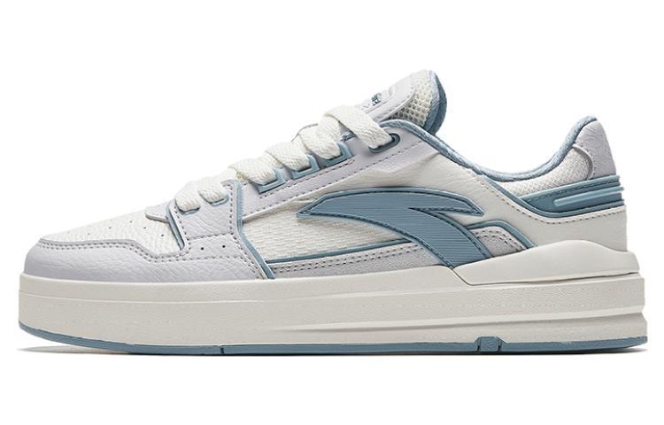 Anta Street Play LITE Anti-Slip And Wear-Resistant Lightweight Low-Top Skateboard Shoes Women's White Gray Blue