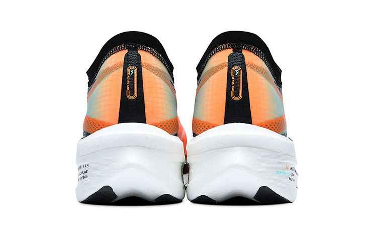 361° Anti-Slip Wear-Resistant Low-Top Running Shoes Men's Orange Green