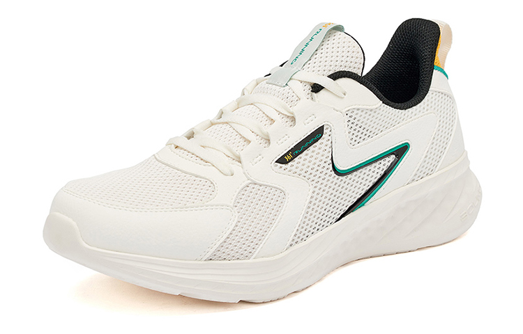 361° Slip Resistant, Abrasion Resistant, Breathable Low Top Running Shoes Men's Feather White