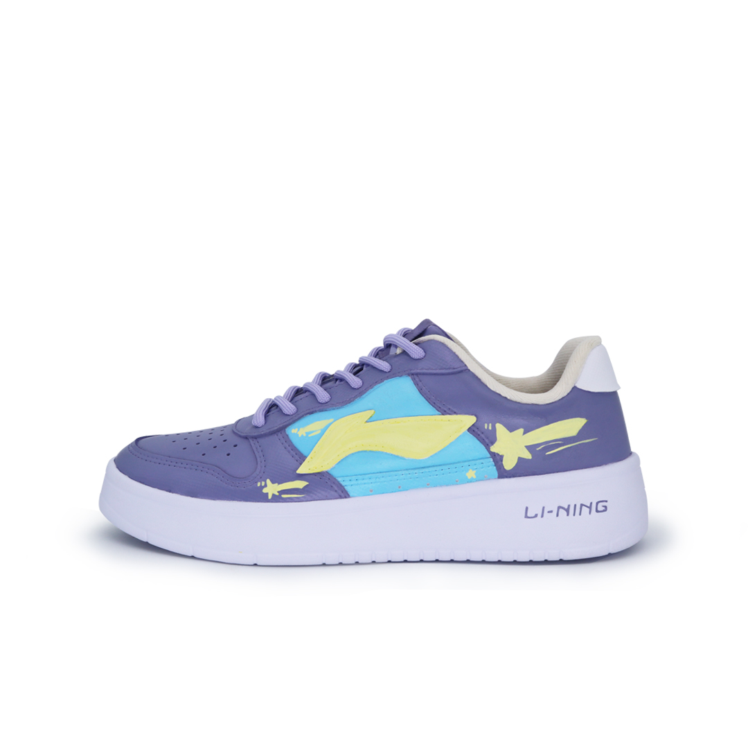 LINING Pontoon Boats Skateboard Shoes Women's Low top Purple