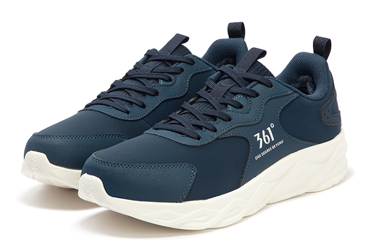 361° Blade Anti Slip Wear Resistant Low Top Running Shoes Men's Blue