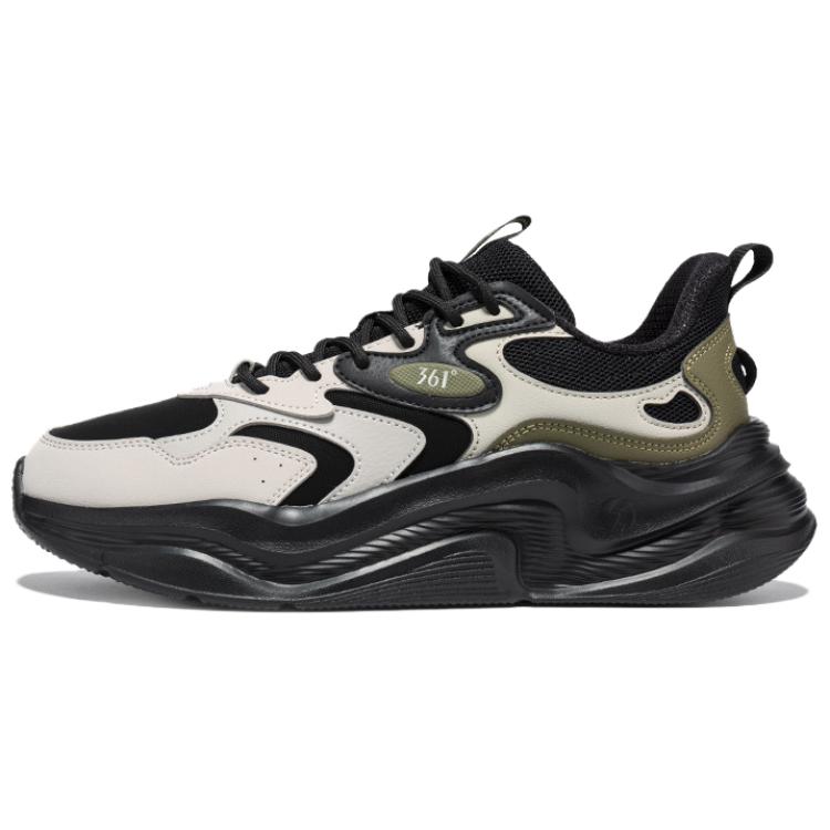361° Sports Life Collection Slip Resistant Abrasion Resistant Low top Casual Shoes Men's Beige Black Green