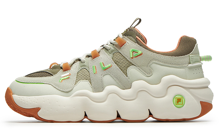 FILA Barricade Low Sneakers 'Green White Orange'