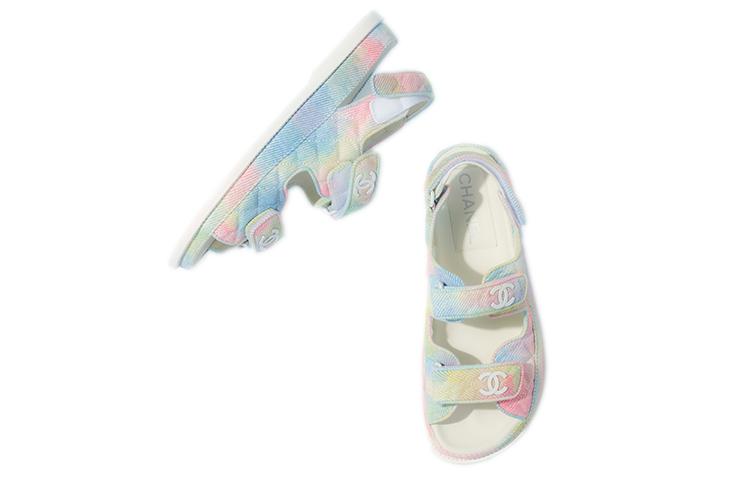CHANEL Strap Sandals Women's Pink Blue купить в интернет-магазине Yoocart с быстрой доставкой по России.