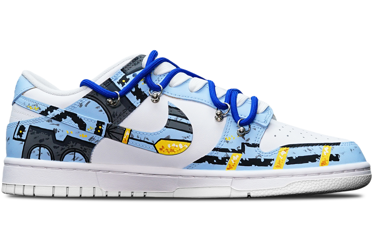Nike Dunk Low Top Skateboard Shoes GS Haze Blue купить в интернет-магазине Yoocart с быстрой доставкой по России.