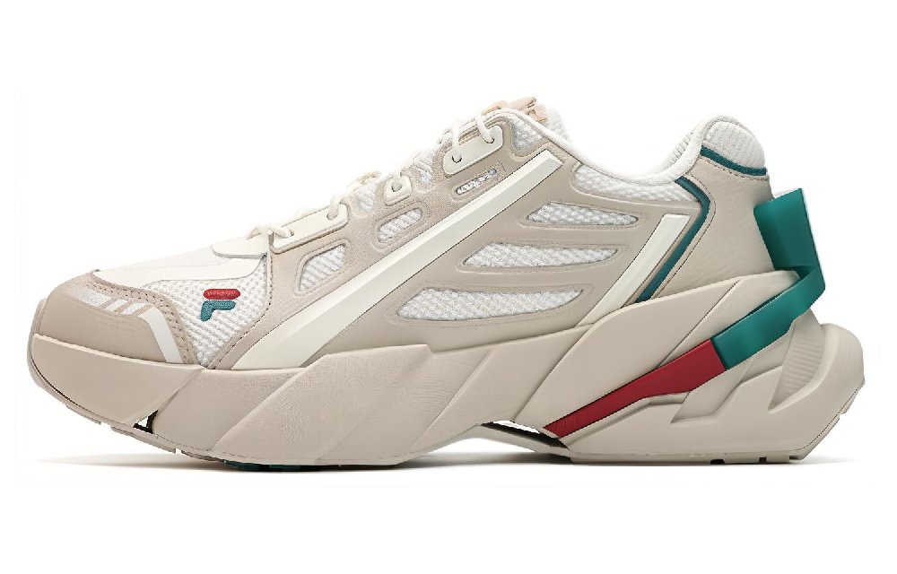 FILA FUSION TI-22 Cushioned Wear-Resistant Support Low-Top Casual Shoes Women's White