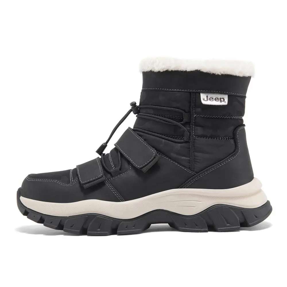 Jeep Snow Boots Men's Black \ Sand \ Gray
