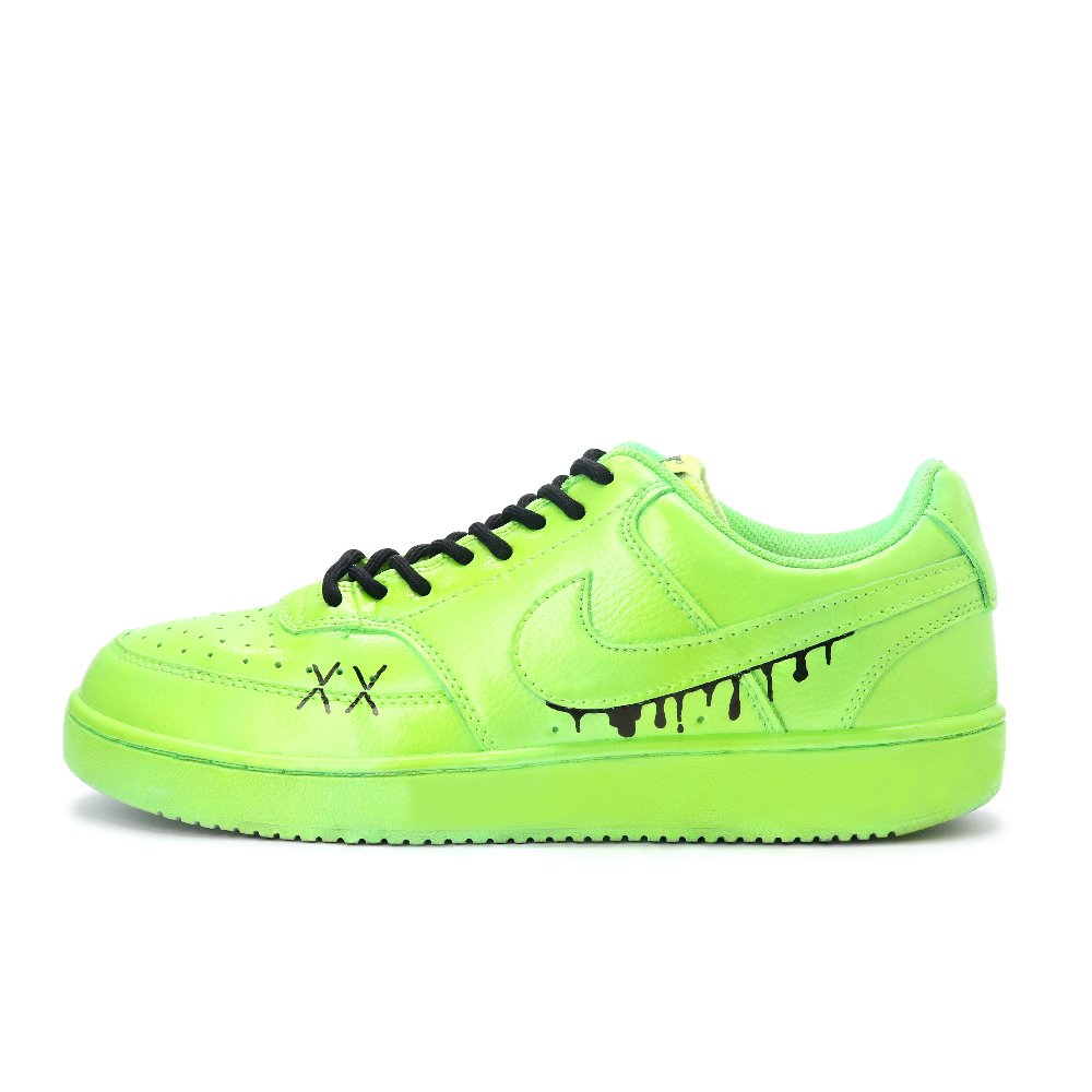 Nike Court Vision 1 Swift, Fashion Street, Cool Style Low Top Skateboard Shoes Men's Neon Green