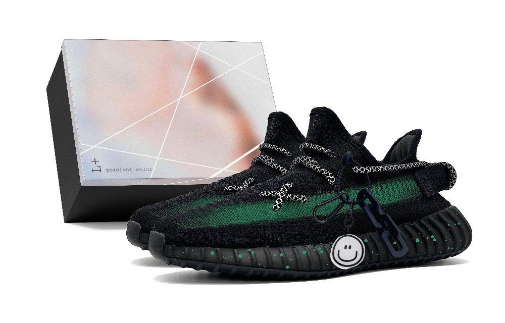 Adidas Originals Yeezy Boost 350 V2 Low Top Casual Shoes Unisex Black