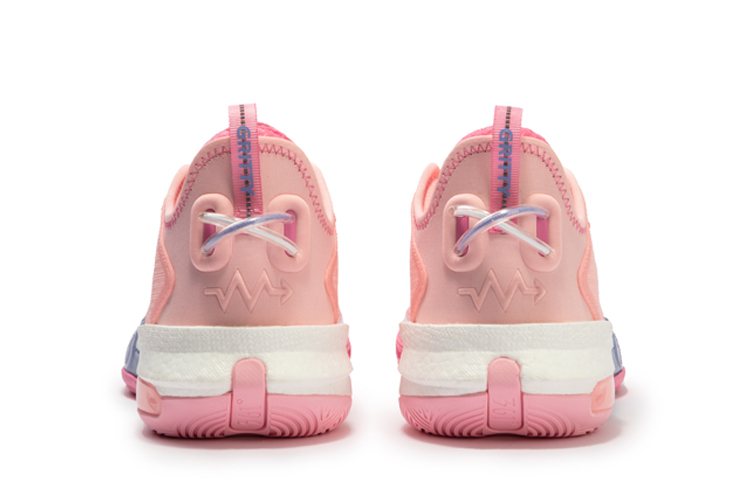 361° Basketball Shoes Men Low Top Fluorescent Wax Powder/Bubble Gum Pink