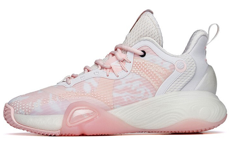 Anta Bubble Bomb Performance Basketball Shoes Women's Pink White