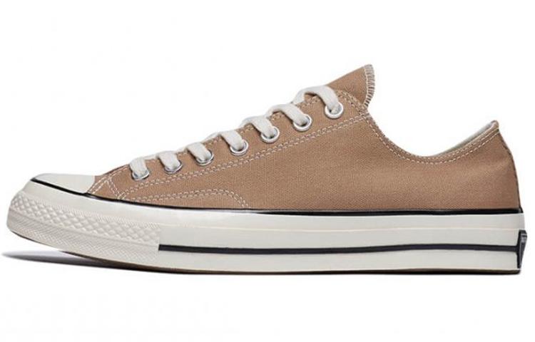 Converse Chuck 70 OX Anti-Slip Wear-Resistant Low-Top Canvas Shoes Unisex Brown